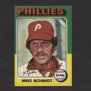 1975 Topps Mike Schmidt Phillies HOF No Creases